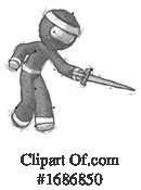 Ninja Clipart #1686850 by Leo Blanchette