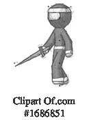 Ninja Clipart #1686851 by Leo Blanchette