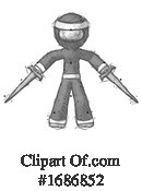 Ninja Clipart #1686852 by Leo Blanchette