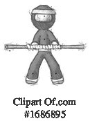 Ninja Clipart #1686895 by Leo Blanchette
