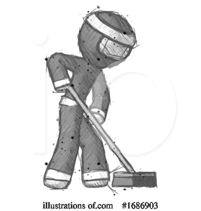 Royalty-Free (RF) Ninja Clipart Illustration by Leo Blanchette - Stock Sample #1686903