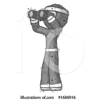 Royalty-Free (RF) Ninja Clipart Illustration by Leo Blanchette - Stock Sample #1686916