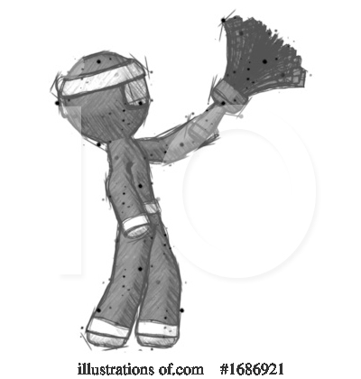 Royalty-Free (RF) Ninja Clipart Illustration by Leo Blanchette - Stock Sample #1686921