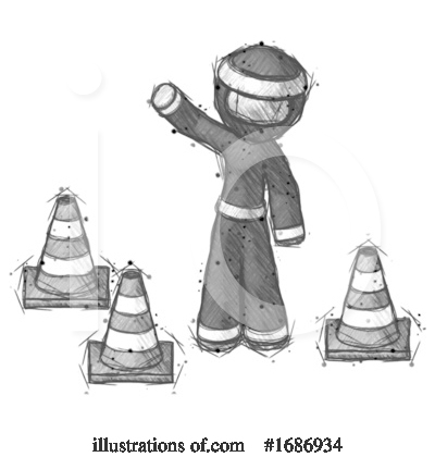 Royalty-Free (RF) Ninja Clipart Illustration by Leo Blanchette - Stock Sample #1686934