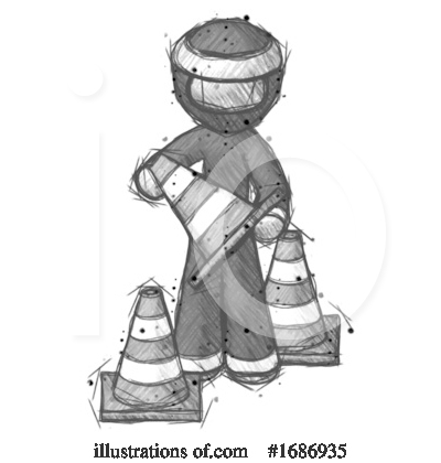 Royalty-Free (RF) Ninja Clipart Illustration by Leo Blanchette - Stock Sample #1686935