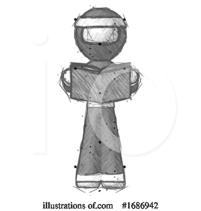 Royalty-Free (RF) Ninja Clipart Illustration by Leo Blanchette - Stock Sample #1686942