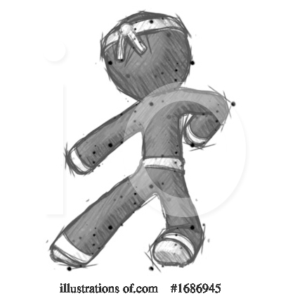 Royalty-Free (RF) Ninja Clipart Illustration by Leo Blanchette - Stock Sample #1686945