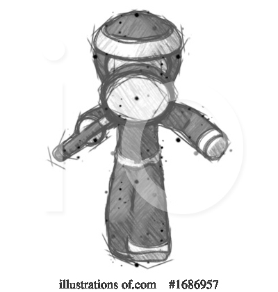 Royalty-Free (RF) Ninja Clipart Illustration by Leo Blanchette - Stock Sample #1686957