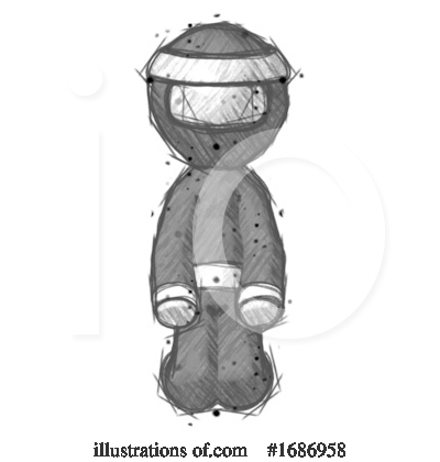 Royalty-Free (RF) Ninja Clipart Illustration by Leo Blanchette - Stock Sample #1686958