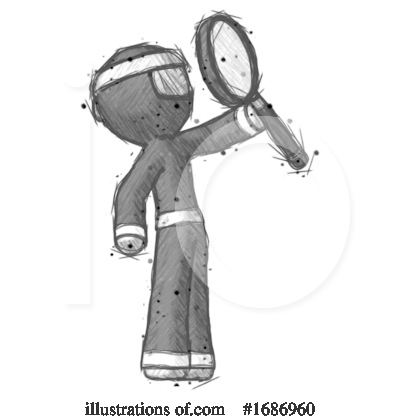Royalty-Free (RF) Ninja Clipart Illustration by Leo Blanchette - Stock Sample #1686960