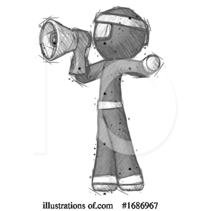 Royalty-Free (RF) Ninja Clipart Illustration by Leo Blanchette - Stock Sample #1686967