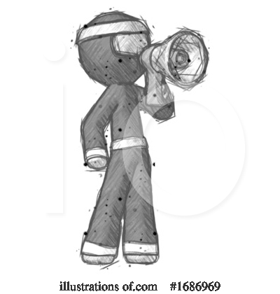 Royalty-Free (RF) Ninja Clipart Illustration by Leo Blanchette - Stock Sample #1686969