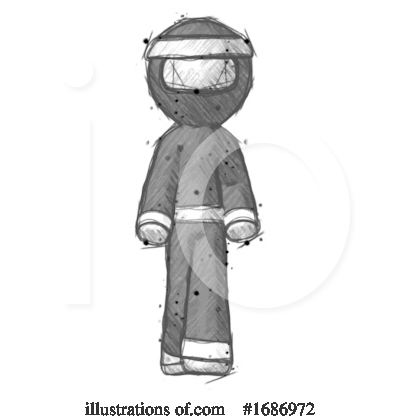 Royalty-Free (RF) Ninja Clipart Illustration by Leo Blanchette - Stock Sample #1686972