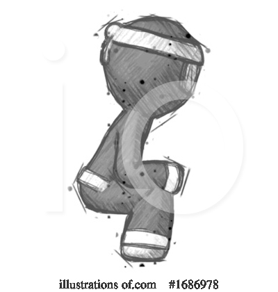 Royalty-Free (RF) Ninja Clipart Illustration by Leo Blanchette - Stock Sample #1686978