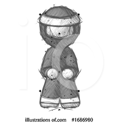 Royalty-Free (RF) Ninja Clipart Illustration by Leo Blanchette - Stock Sample #1686980