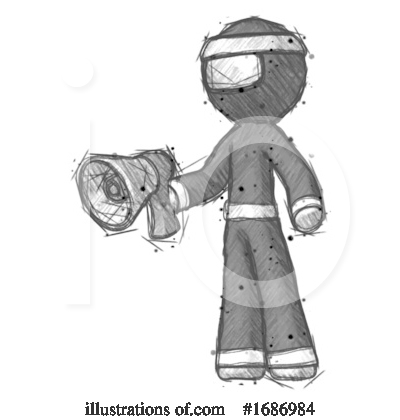 Royalty-Free (RF) Ninja Clipart Illustration by Leo Blanchette - Stock Sample #1686984