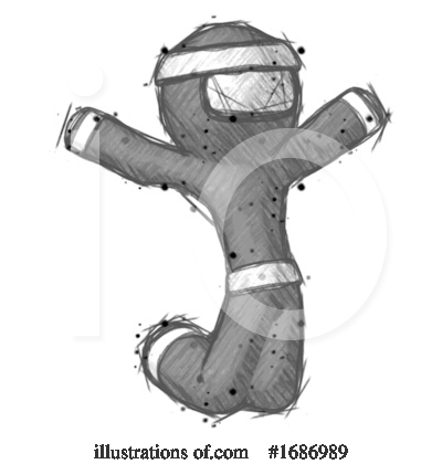Royalty-Free (RF) Ninja Clipart Illustration by Leo Blanchette - Stock Sample #1686989