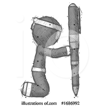 Royalty-Free (RF) Ninja Clipart Illustration by Leo Blanchette - Stock Sample #1686992