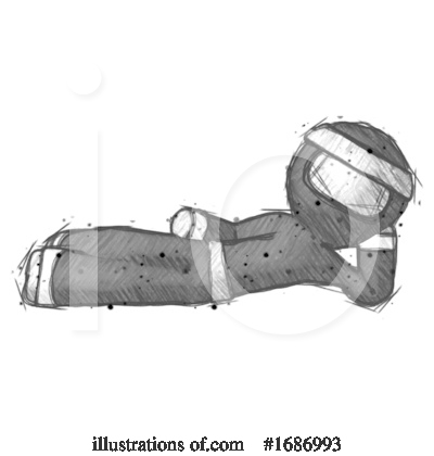 Royalty-Free (RF) Ninja Clipart Illustration by Leo Blanchette - Stock Sample #1686993