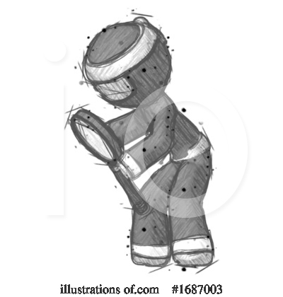 Royalty-Free (RF) Ninja Clipart Illustration by Leo Blanchette - Stock Sample #1687003