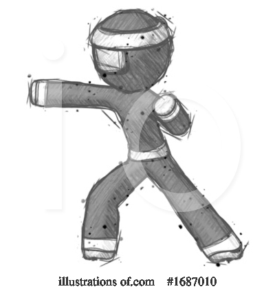 Royalty-Free (RF) Ninja Clipart Illustration by Leo Blanchette - Stock Sample #1687010
