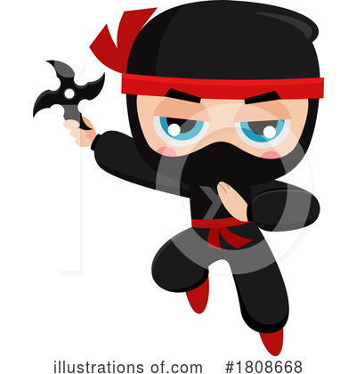 Royalty-Free (RF) Ninja Clipart Illustration by Hit Toon - Stock Sample #1808668
