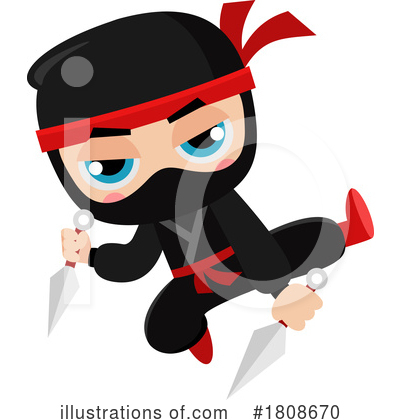 Ninja Clipart #1808670 by Hit Toon