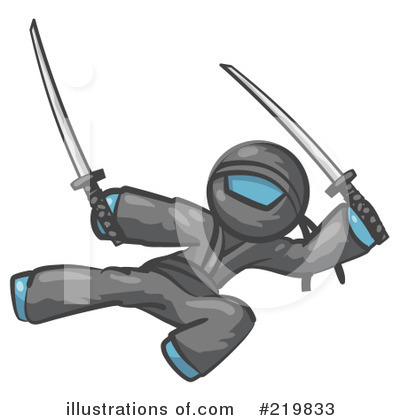 Royalty-Free (RF) Ninjac Clipart Illustration by Leo Blanchette - Stock Sample #219833