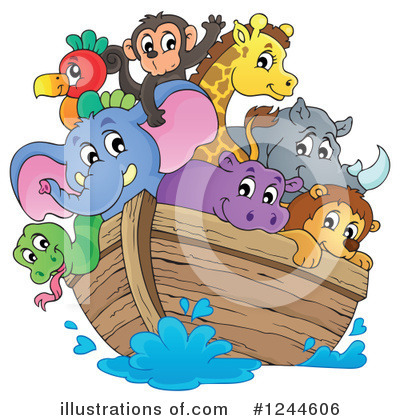 Royalty-Free (RF) Noahs Ark Clipart Illustration by visekart - Stock Sample #1244606