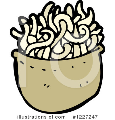 Royalty-Free (RF) Noodles Clipart Illustration by lineartestpilot - Stock Sample #1227247
