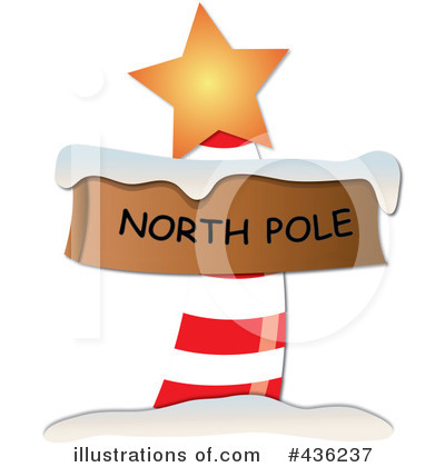 North Pole Sign Clipart #436237 by Pams Clipart