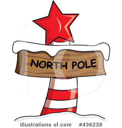 North Pole Sign Clipart #436238 by Pams Clipart