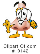 Nose Clipart #10142 by Mascot Junction