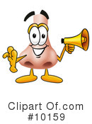 Nose Clipart #10159 by Mascot Junction