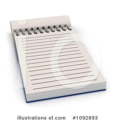 Royalty-Free (RF) Notebook Clipart Illustration by BNP Design Studio - Stock Sample #1092893