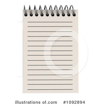 Royalty-Free (RF) Notebook Clipart Illustration by BNP Design Studio - Stock Sample #1092894