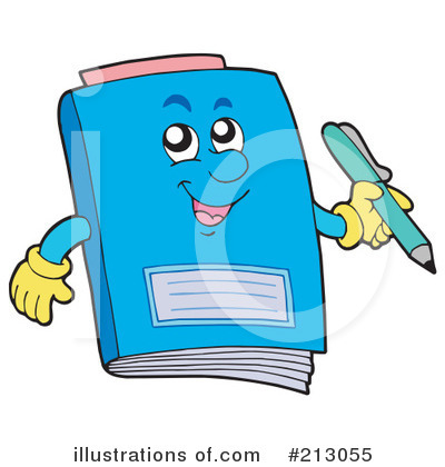 Royalty-Free (RF) Notebook Clipart Illustration by visekart - Stock Sample #213055