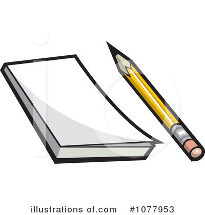Royalty-Free (RF) Notepad Clipart Illustration by jtoons - Stock Sample #1077953
