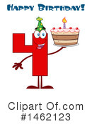 Number 4 Clipart #1462123 by Hit Toon
