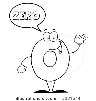 Royalty-Free (RF) Number Character Clipart Illustration by Hit Toon - Stock Sample #231544
