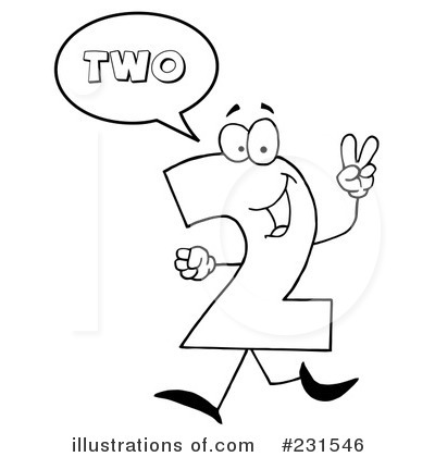Royalty-Free (RF) Number Character Clipart Illustration by Hit Toon - Stock Sample #231546