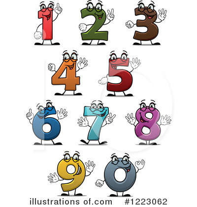 Royalty-Free (RF) Number Clipart Illustration by Vector Tradition SM - Stock Sample #1223062
