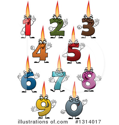 Birthday Candle Clipart #1314017 by Vector Tradition SM