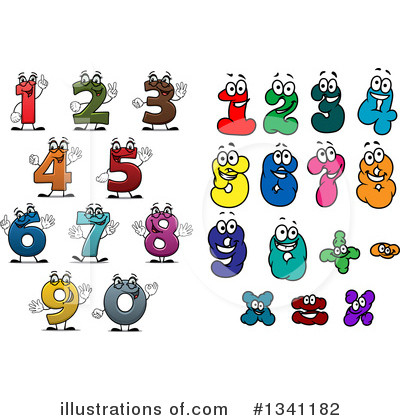 Royalty-Free (RF) Number Clipart Illustration by Vector Tradition SM - Stock Sample #1341182