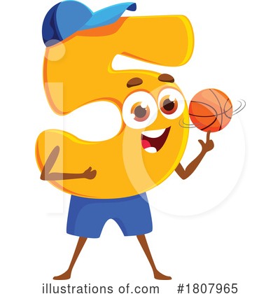 Basketball Player Clipart #1807965 by Vector Tradition SM