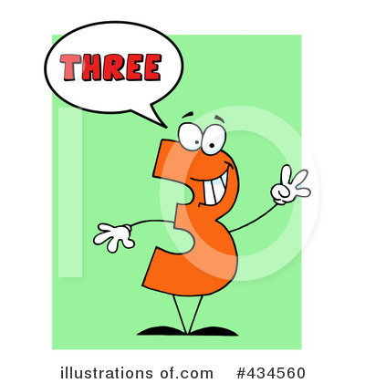 Royalty-Free (RF) Number Clipart Illustration by Hit Toon - Stock Sample #434560