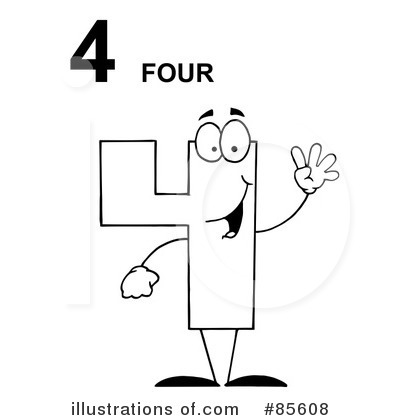 Number Four Clipart #85608 by Hit Toon