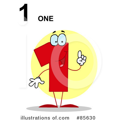 Royalty-Free (RF) Number Clipart Illustration by Hit Toon - Stock Sample #85630
