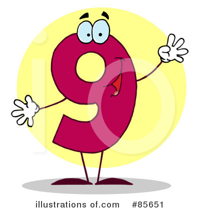 Royalty-Free (RF) Number Clipart Illustration by Hit Toon - Stock Sample #85651