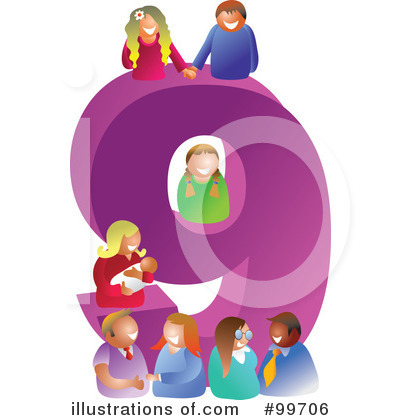 Royalty-Free (RF) Number Clipart Illustration by Prawny - Stock Sample #99706